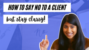 say no to client professionally