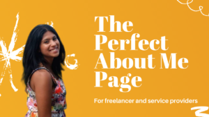 how to write the perfect about me page
