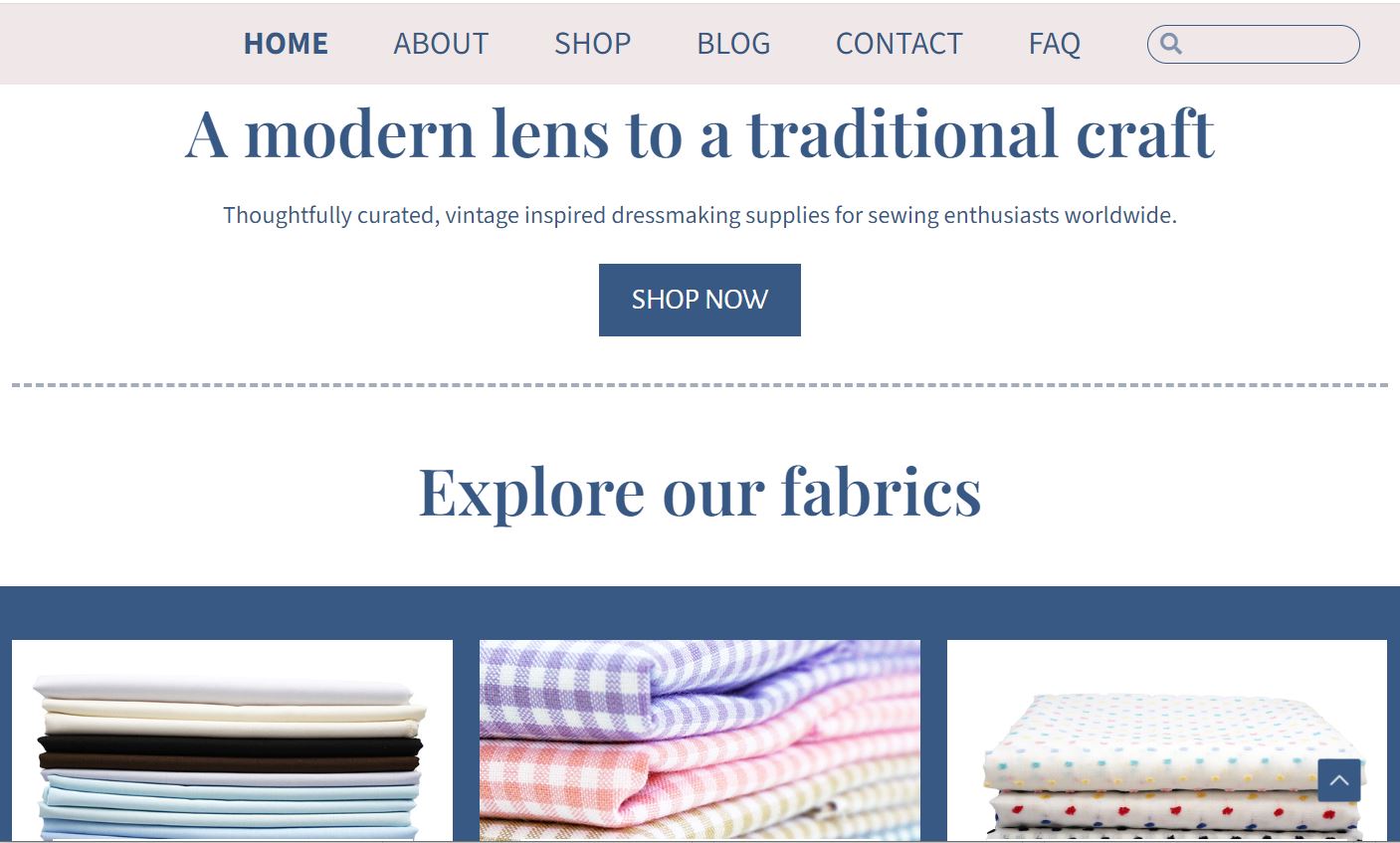 fabrics ecommerce copywriting